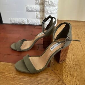 Green Steve Madden Ankle Strap Heels
